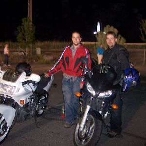 Me and jer, race night