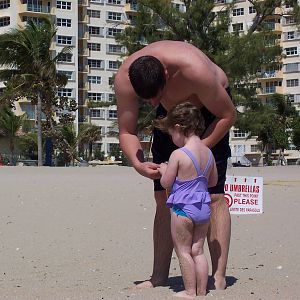 Marley and I at Pompano Beach