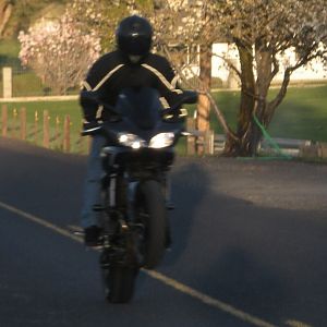 The start of a wheele lol!!