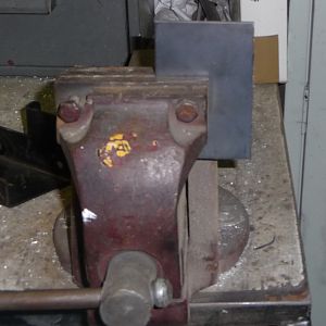 New exhaust clamp mount bracket.