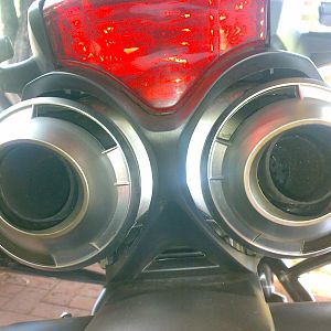 OEM exhaust de-baffle