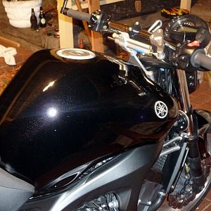 Rare photo of bike with new tank & no tank bra