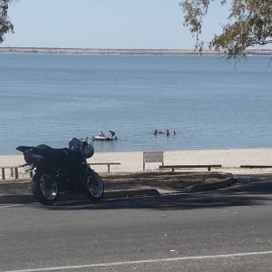 On the banks of Lake Bonney - South Australia