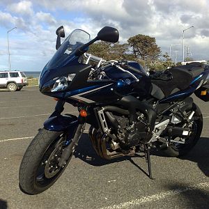 My new Fazer, Great Ocean Road, Australia