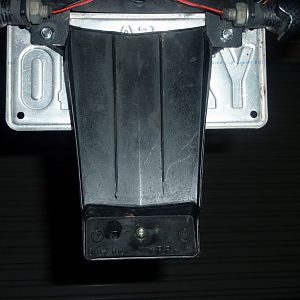 Modified MT-01 rear fender on my bike! from behind