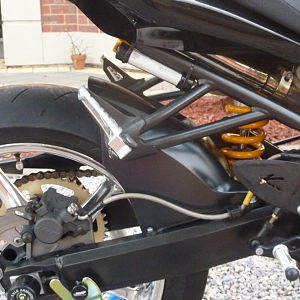 Painted & modified rear fender