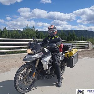 f800gs from my trip on the trans labrador hwy