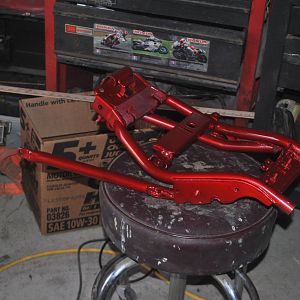 Looking in the door at the new R6 race tail on the FZ