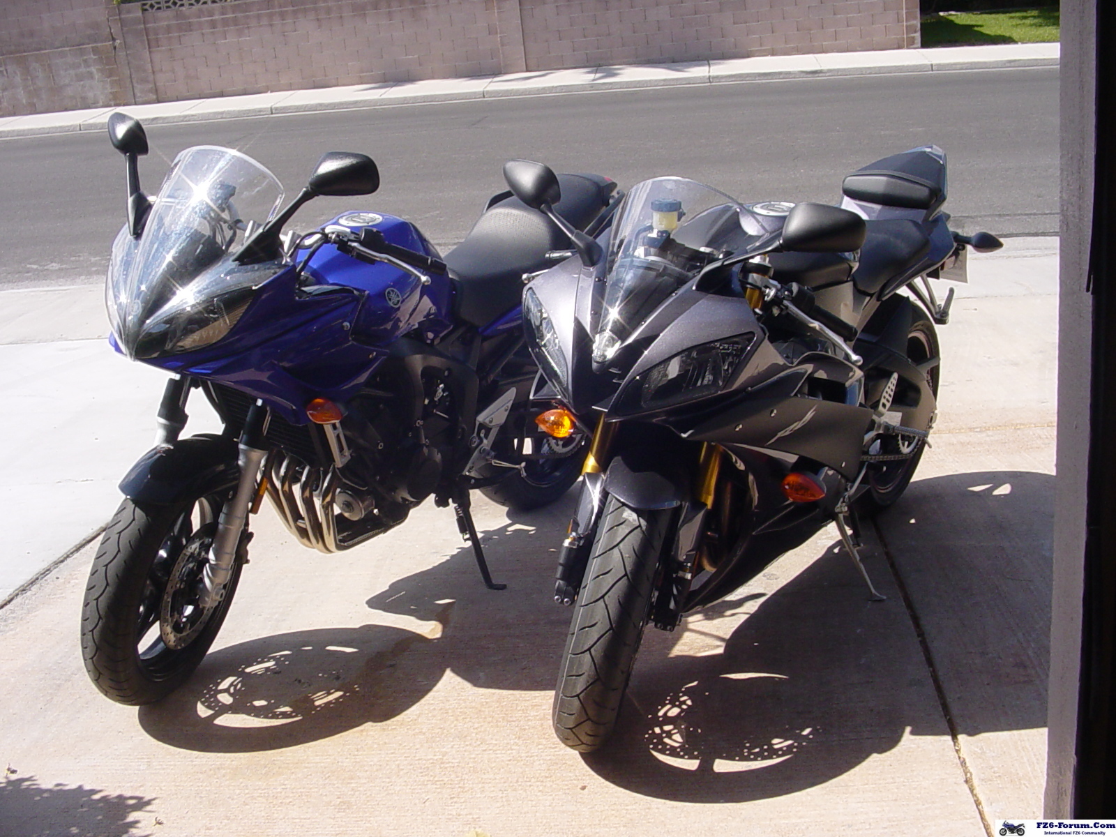 '07 R6 and '06 FZ6