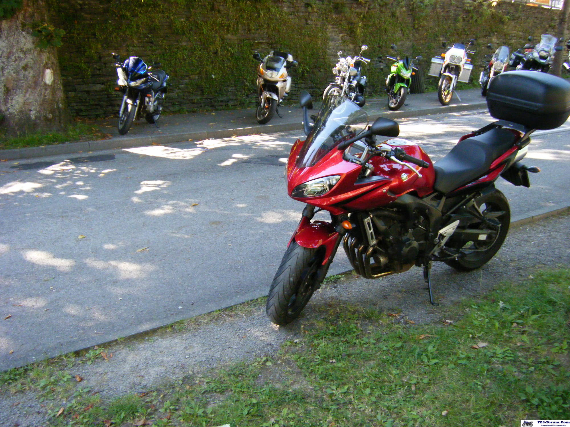 Cloggy's bike parked in Monschau (Ger)