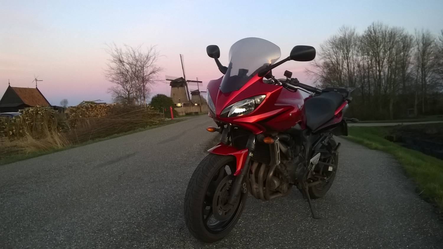 Evening ride at sunset