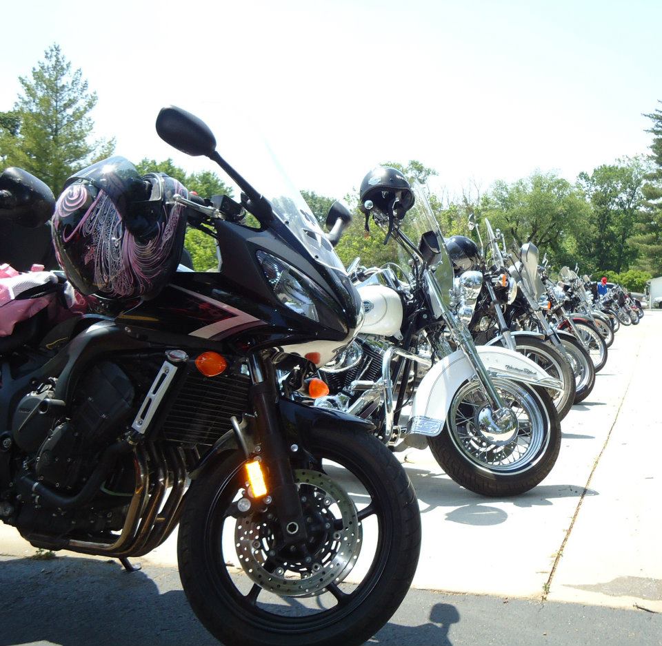 FZ6 on a charity ride