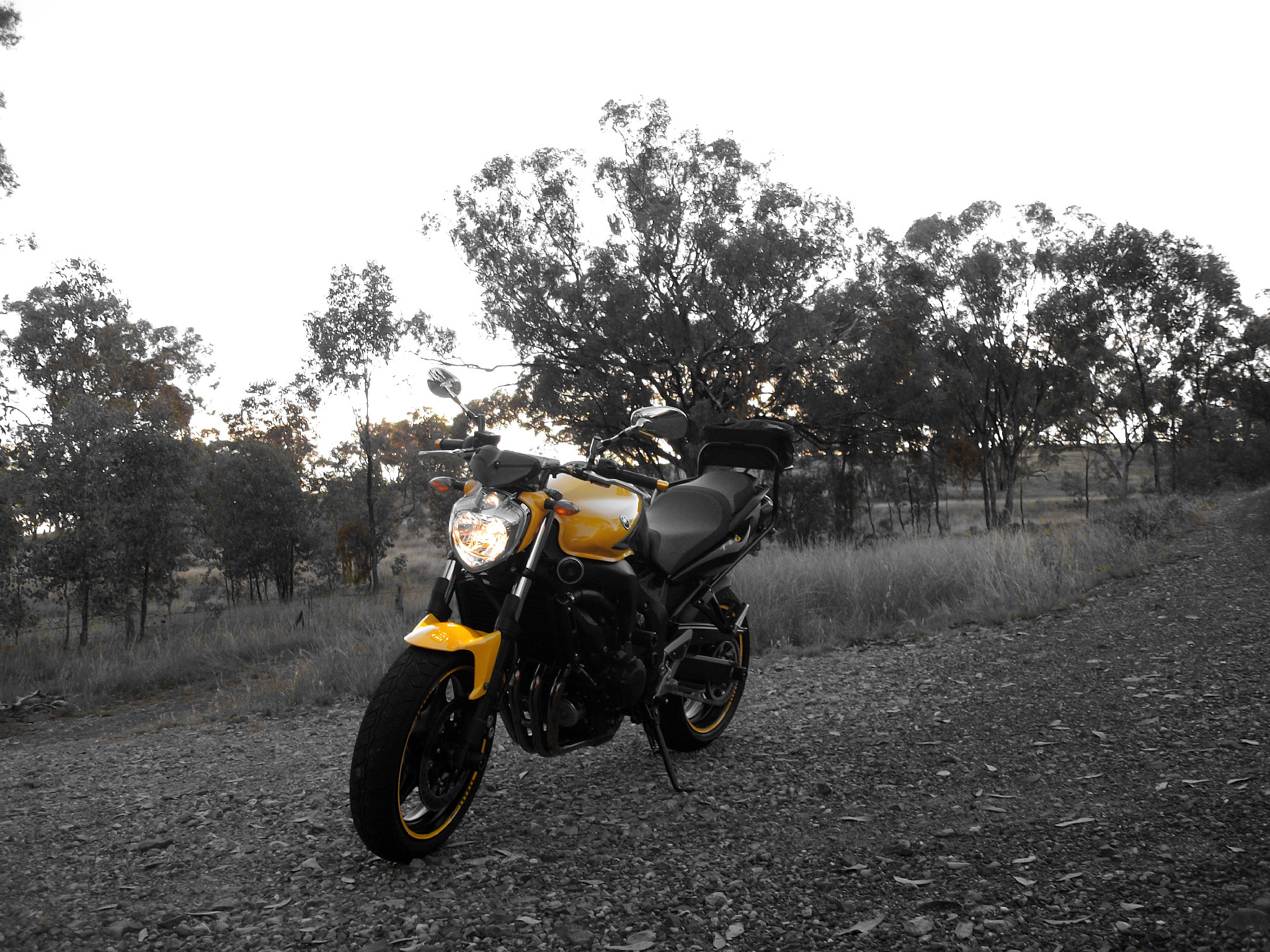 just off the road in the local twisties