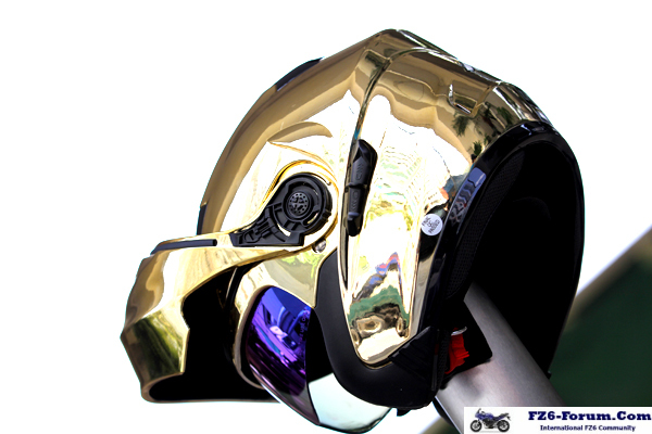 Masei 815 Gold Chrome DOT Modular Helmet