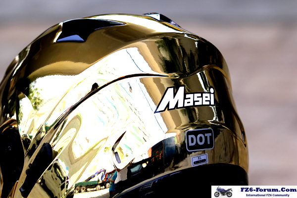 Masei 815 Gold Chrome DOT Modular Helmet
