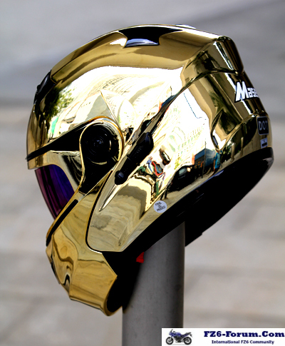 Masei 815 Gold Chrome DOT Modular Helmet