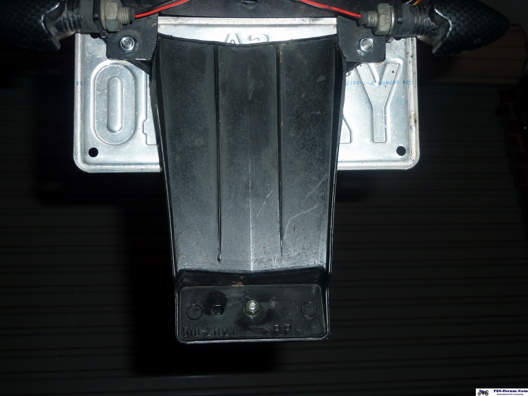 Modified MT-01 rear fender on my bike! from behind