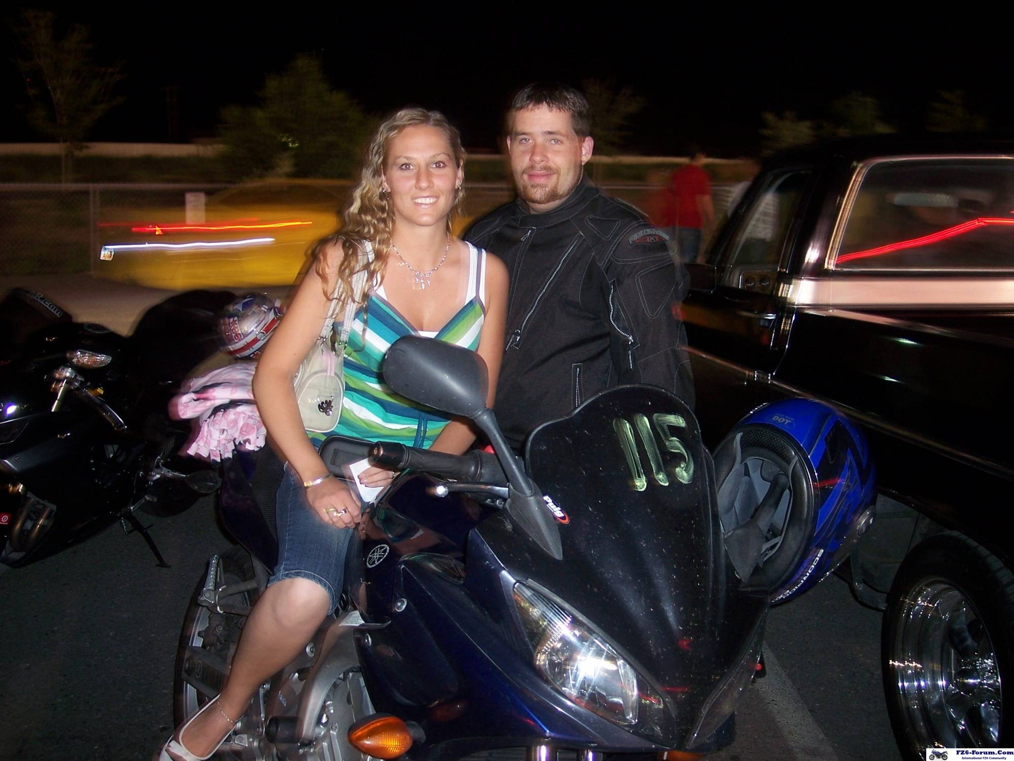 My wife and me, race night