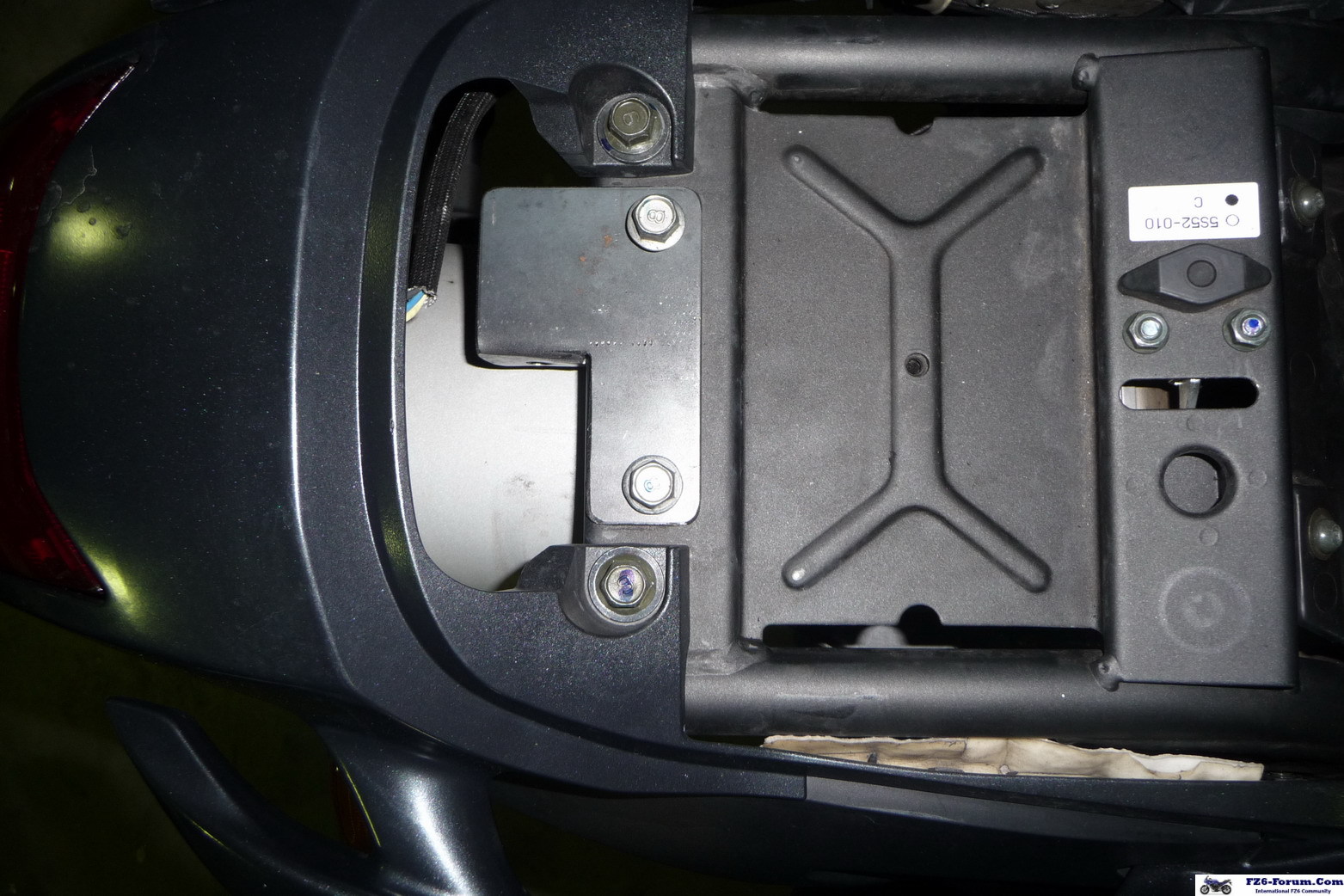 New Exhaust clamp mount bracket.