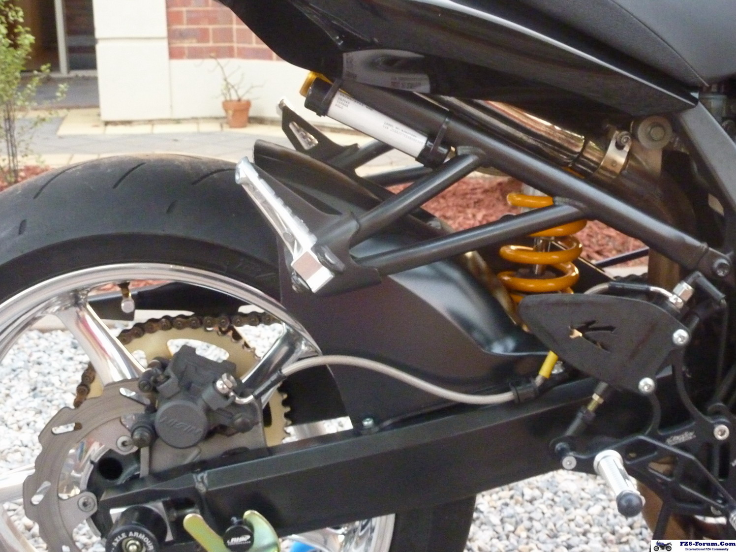 Painted & modified rear fender