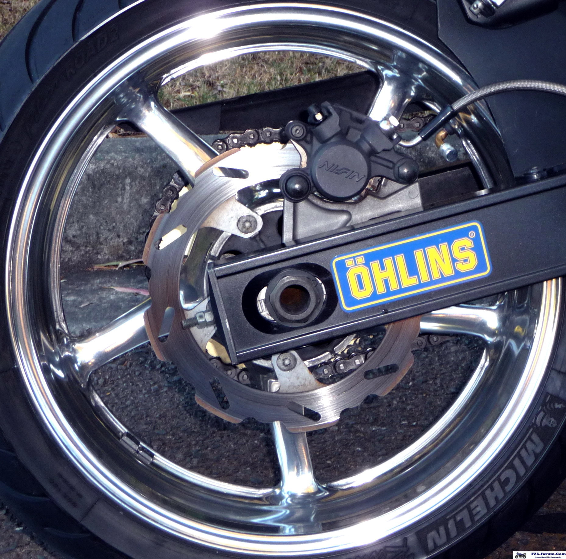 Shiny back wheel!