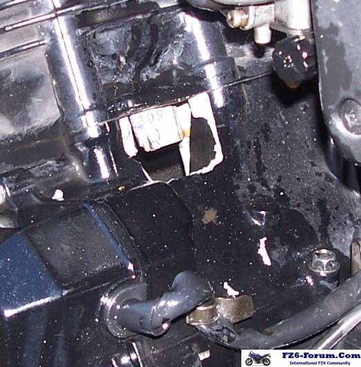 Spot the hole in the engine casing