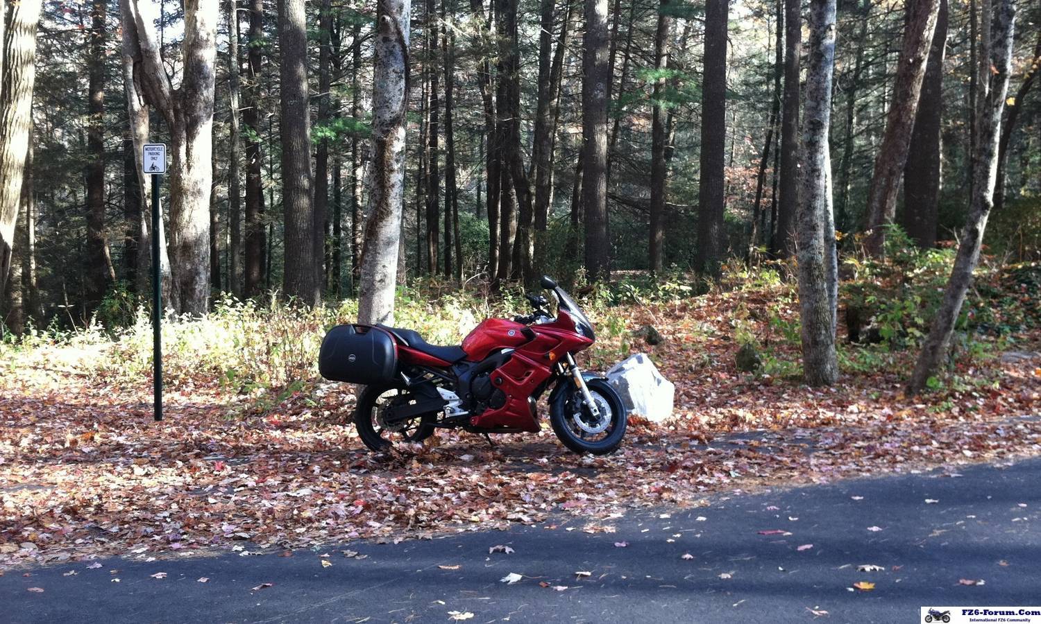 Taking a break from the twisties at Blood Mountain.